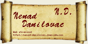 Nenad Danilovac vizit kartica